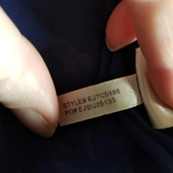 Eliza J Blue Floral Ruffle Midi Dress 14 - Picture 10 of 16